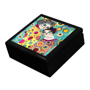 Crazy Abstract Cool Cats Gift Box
