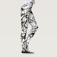 Crazy abstract Graphic Design black white