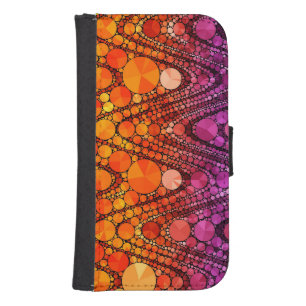 Crazy Abstract Leather Samsung Galaxy Wallet Case