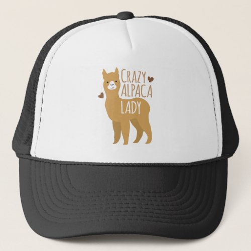 Crazy alpaca lady trucker hat