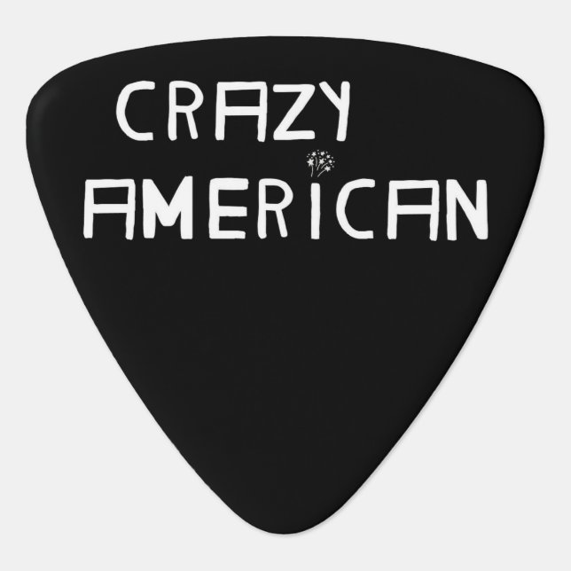 Crazy American Guitar Pick (Front)