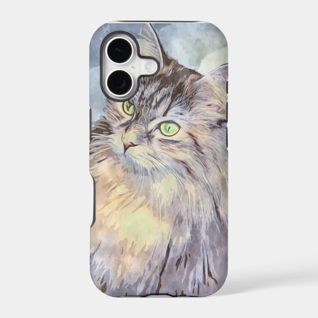 Crazy And Adorable Kitty Iphone Case (Back)