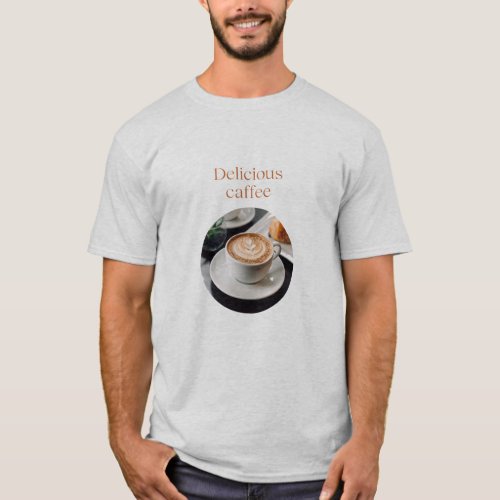 Crazy and Delicious Coffee lady  T_Shirt