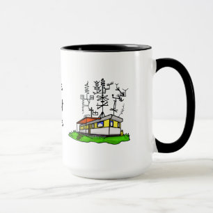 Crazy Antenna Mobile Home Ham Radio Mug #1