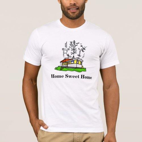 Crazy Antenna Mobile Home Ham Radio T_shirt 1
