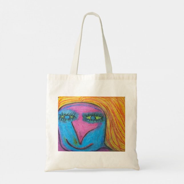 Crazy Art 1 Tote Bag (Back)