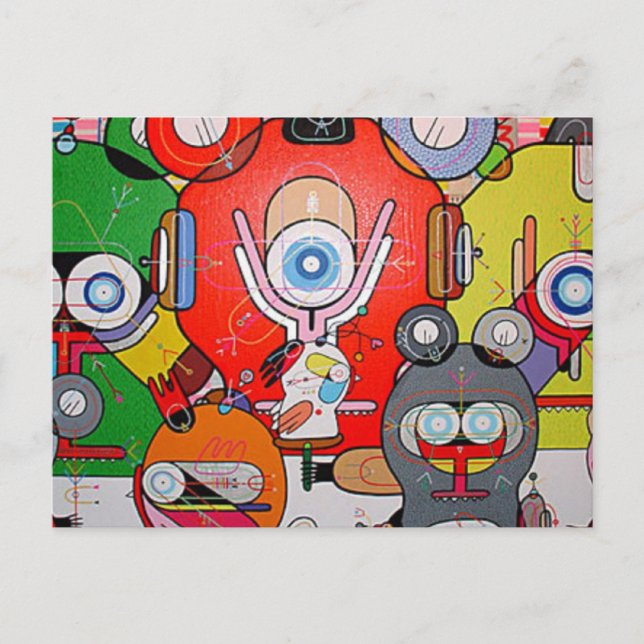 crazy art postcard (Front)