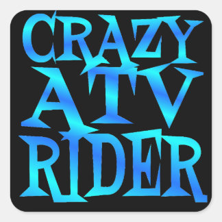 Crazy ATV Rider Stickers