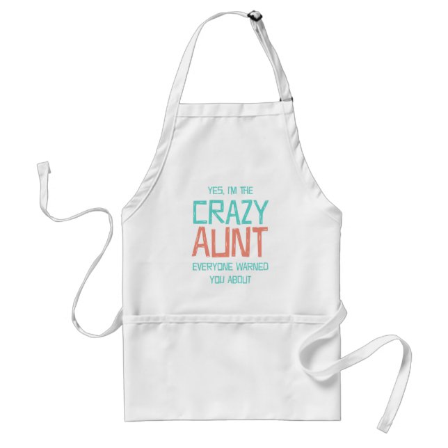 Crazy Aunt Adult Apron (Front)