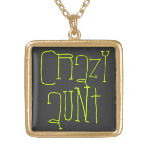 Crazy Aunt Gold Plated Necklace