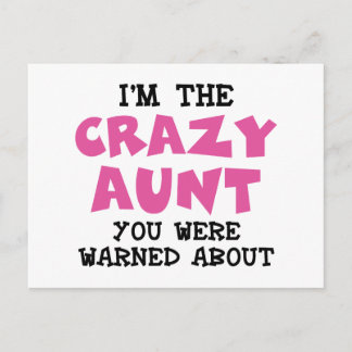 Crazy Aunt Postcard