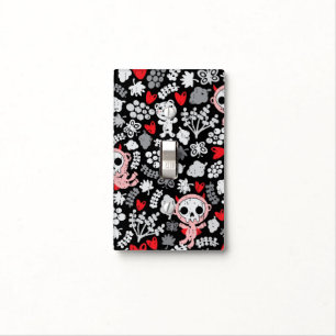 Crazy babies pattern light switch cover