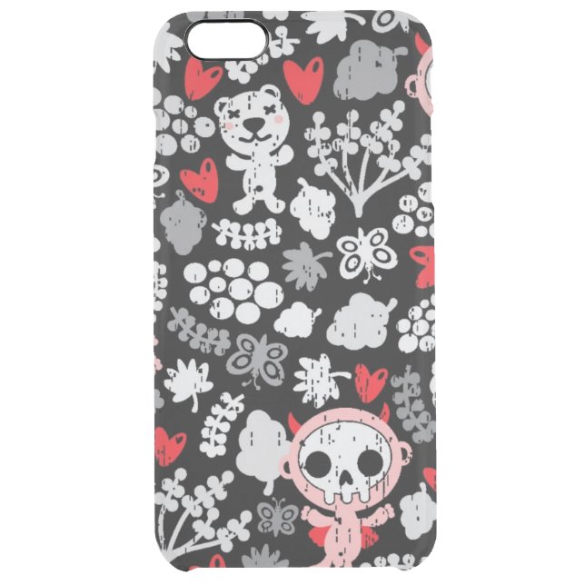 Crazy babies pattern uncommon iPhone case (Back)