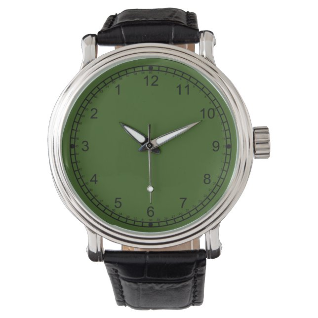 crazy backwards watch green (Front)