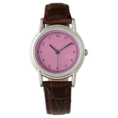 crazy backwards watch pink