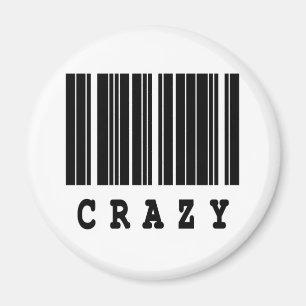 crazy barcode design magnet