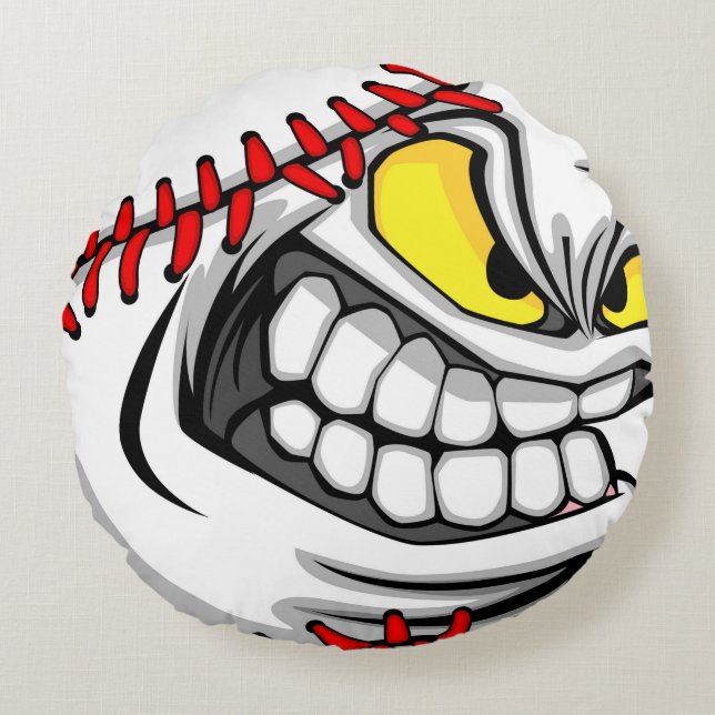Crazy Baseball THROW PILLOW (Front)
