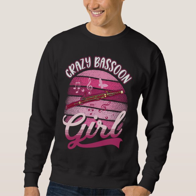 Crazy Bassoon Girl Sweatshirt (Front)