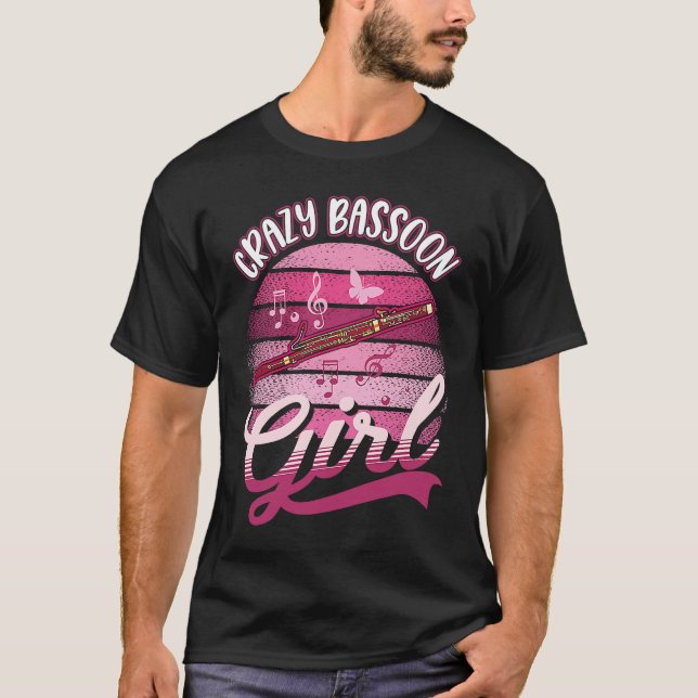 Crazy Bassoon Girl T-Shirt (Front)
