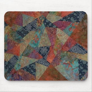 Crazy Batik Quilt Mouse Pad