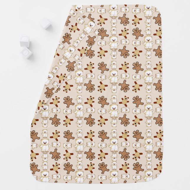 Crazy Bears  Baby Blanket (In Situ)