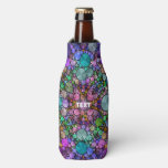 Crazy Beautiful Abstract Zipped Bottle Cooler Wrap at Zazzle