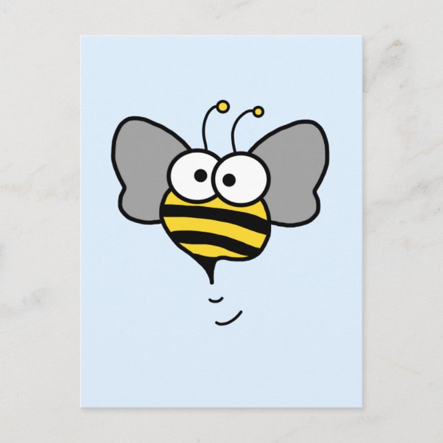 Crazy Bee Postcard (Front)