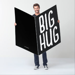 CRAZY BIG GIANT HUGE GET WELL HUG CARD