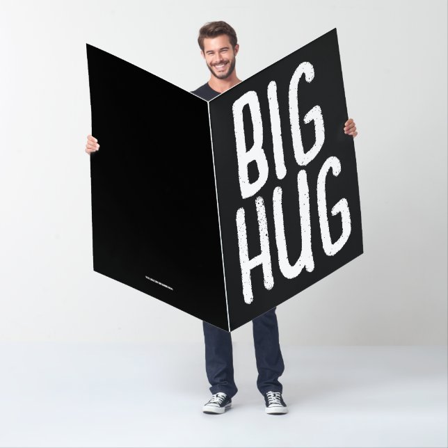 CRAZY BIG GIANT HUGE GET WELL HUG CARD (In Situ)