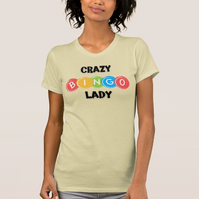 Crazy Bingo Lady T-Shirt (Front)