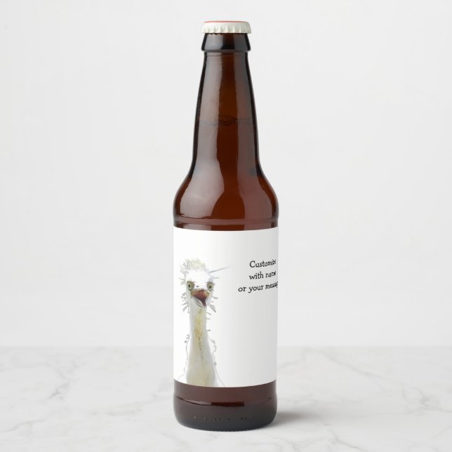 Crazy Bird Beer Label (Front)