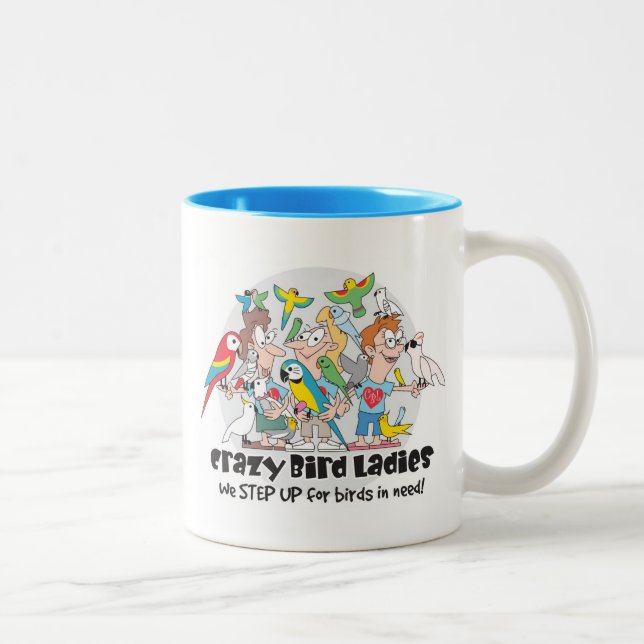 Crazy Bird Ladies Coffee Mug (Right)