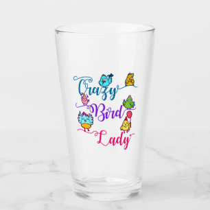 Crazy Bird Lady Bird Owner Lover Birder Two-Tone C Glass