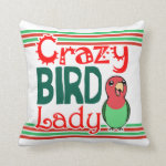 Crazy bird lady pillow