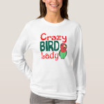 Crazy bird lady long sleeve t-shirt