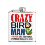 Crazy bird man flask