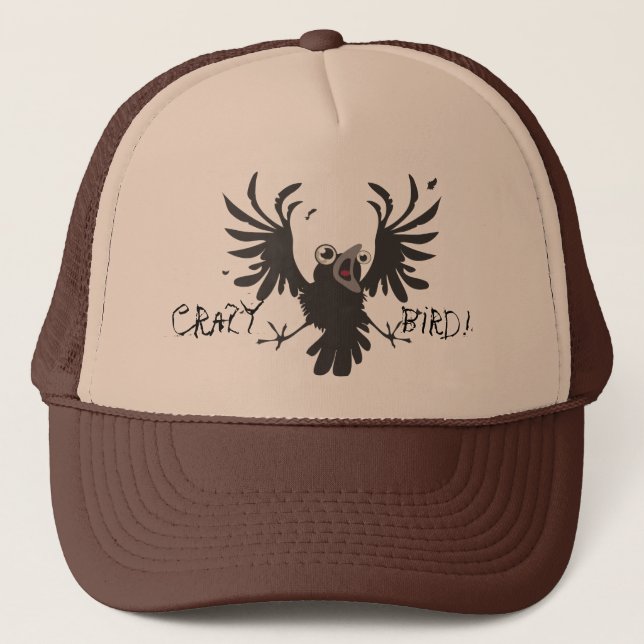Crazy  Bird! Raven Hat (Front)