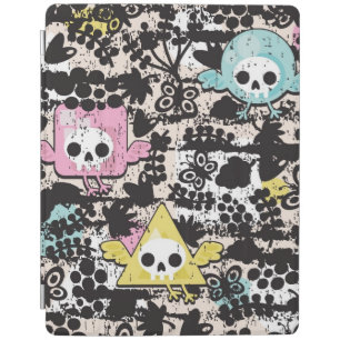 Crazy birds pattern iPad smart cover