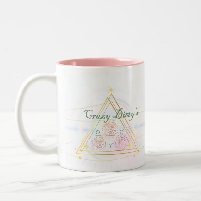 Crazy Bitty's- Bitty Mug with Business Logo (Left)
