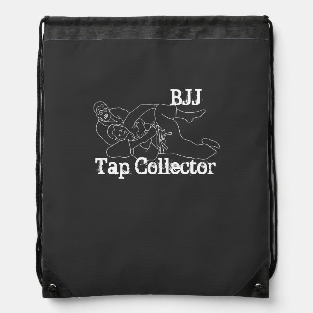 Crazy BJJ Tap Collector Drawstring Bag (Front)