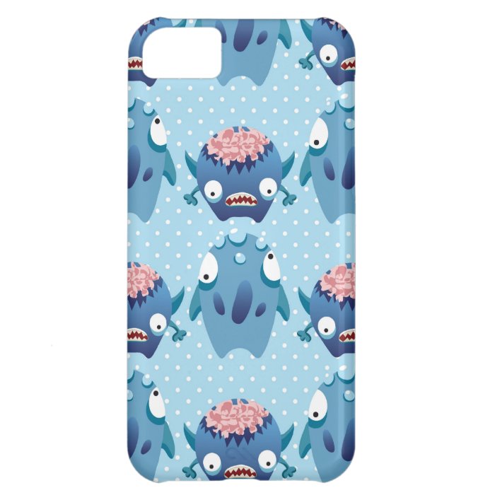 Crazy Blue Monsters Fun Creatures Gifts for Kids iPhone 5C Cases