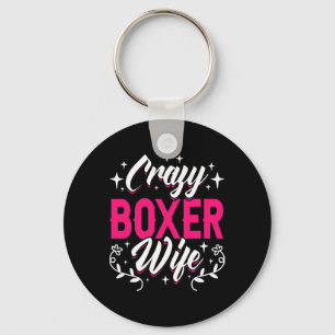 Crazy Boxer Wife Boxing  Keychain