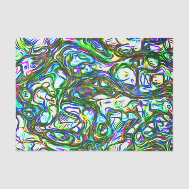 Crazy Brightly Colored Tissue Paper (Front)