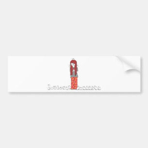 CRAZY BUNNY LADY BUMPER STICKER