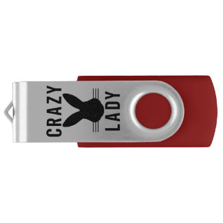CRAZY BUNNY LADY FLASH DRIVE
