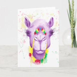 Crazy Camel Greetings Card