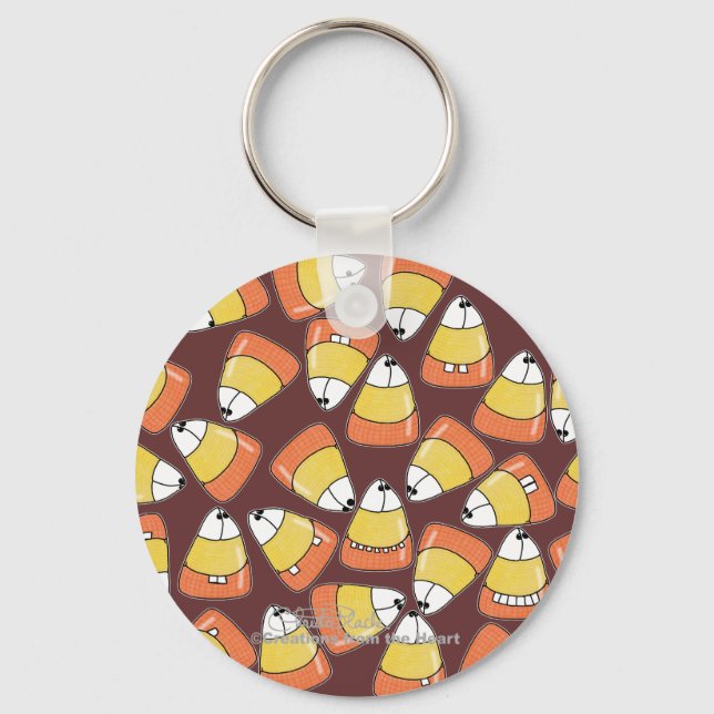 CRAZY Candy Corn! Keychain (Front)