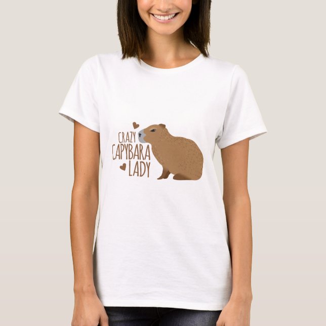 crazy capybara lady T-Shirt (Front)