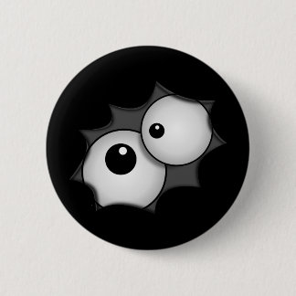 Crazy cartoon eyes pinback button