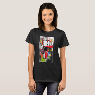 Crazy Cartoon Graffiti Art T-Shirt